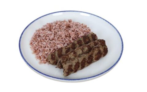 Beef Kabab with Brown Rice