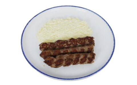 Beef Kabab with Mash Potato