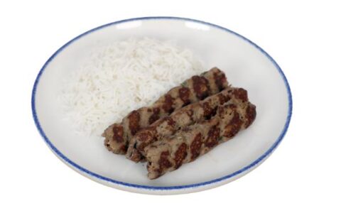 Beef Kabab with White Rice