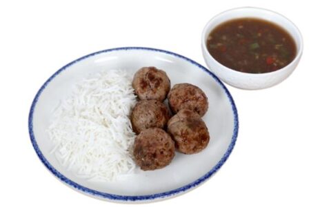 Beef Meatballs With White Rice (Sauce)