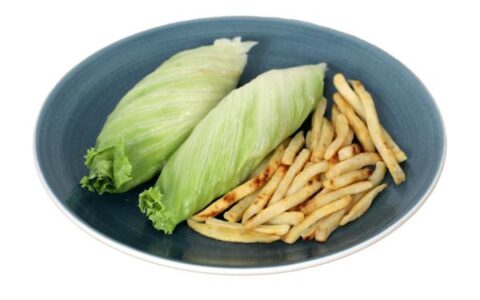 Creamy Chicken Wrap With Fries