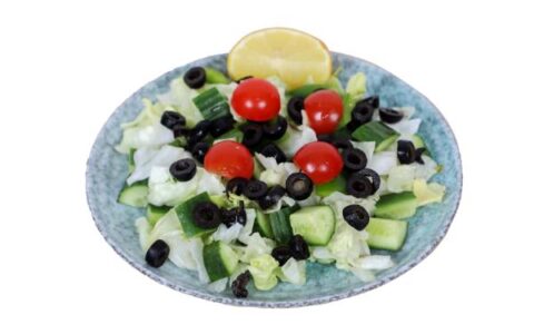Green Salad with Black Olives