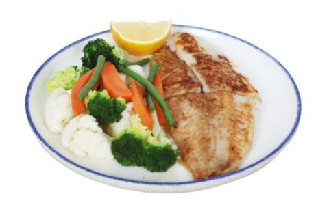 Grilled Hammour Fillet With Vegetable