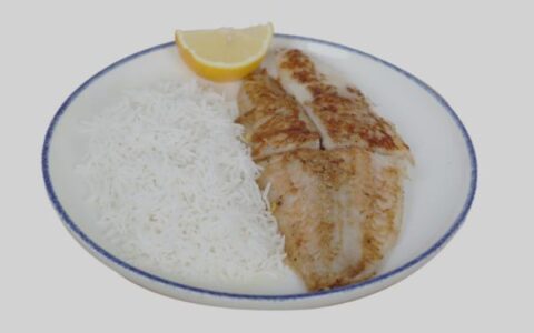 Grilled Hamour with White Rice