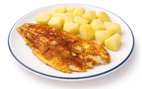 Grilled White Hammour Fillet With Steam Potato