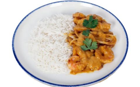Seafood Curry With White Rice