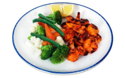 Tandoori Shrimp with Vegetable