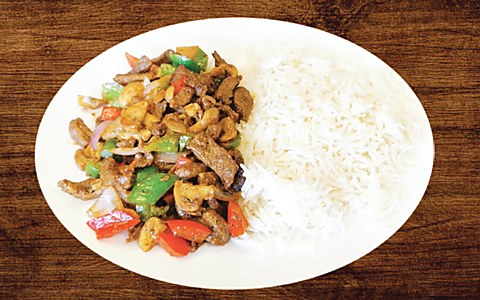 Beef Bell Pepper with Rice