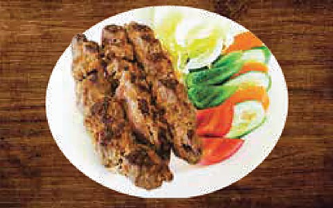 Beef Kabab with Salad