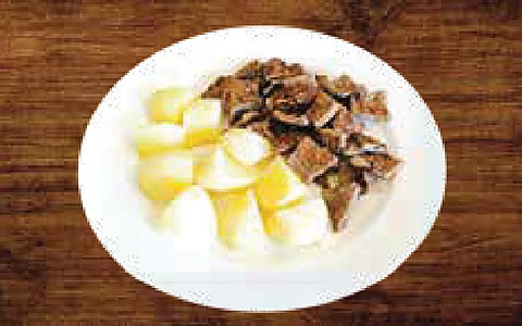 Beef Steak with Steam Potato