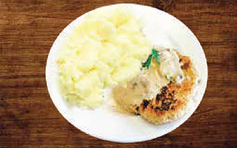 Chicken Cutlet with Mash Potato