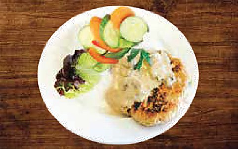 Chicken Cutlet with Salad