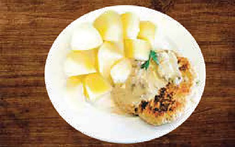 Chicken Cutlet with Steam Potato
