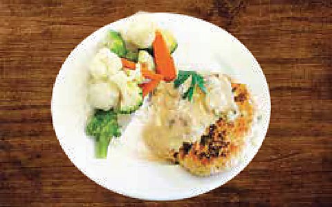 Chicken Cutlet with Vegetable