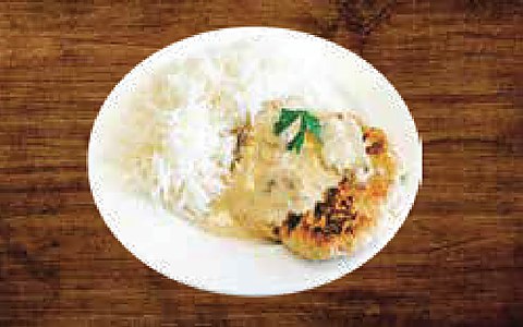 Chicken Cutlet with White Rice