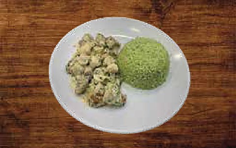 Creamy Chicken with Broccoli Rice