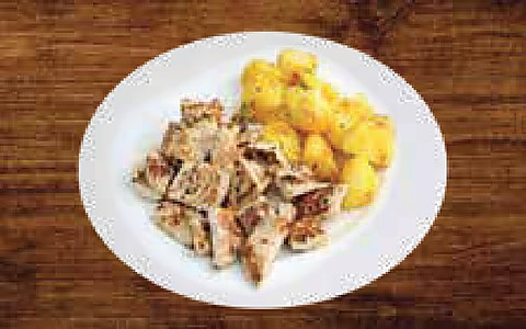 Grilled Chicken and Grilled Potato