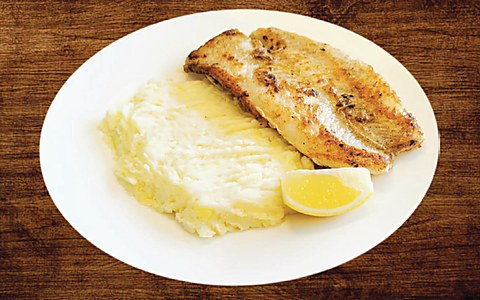 Grilled Hamour with Mash Potato
