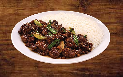 Mongolian Beef with White Rice