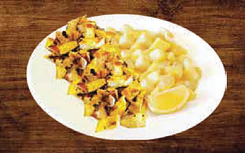 Mustard Breast Chicken with Sweet Potato