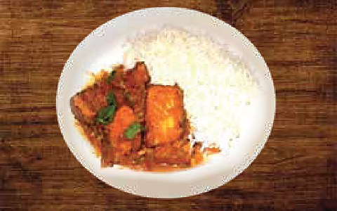 Salmon Gravy with Rice