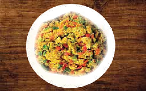 Scramble Omelette with Bell Pepper
