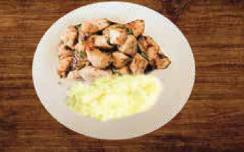 Shees Tawok with Mash Potato