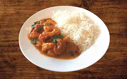 Shrimp Curry with Rice